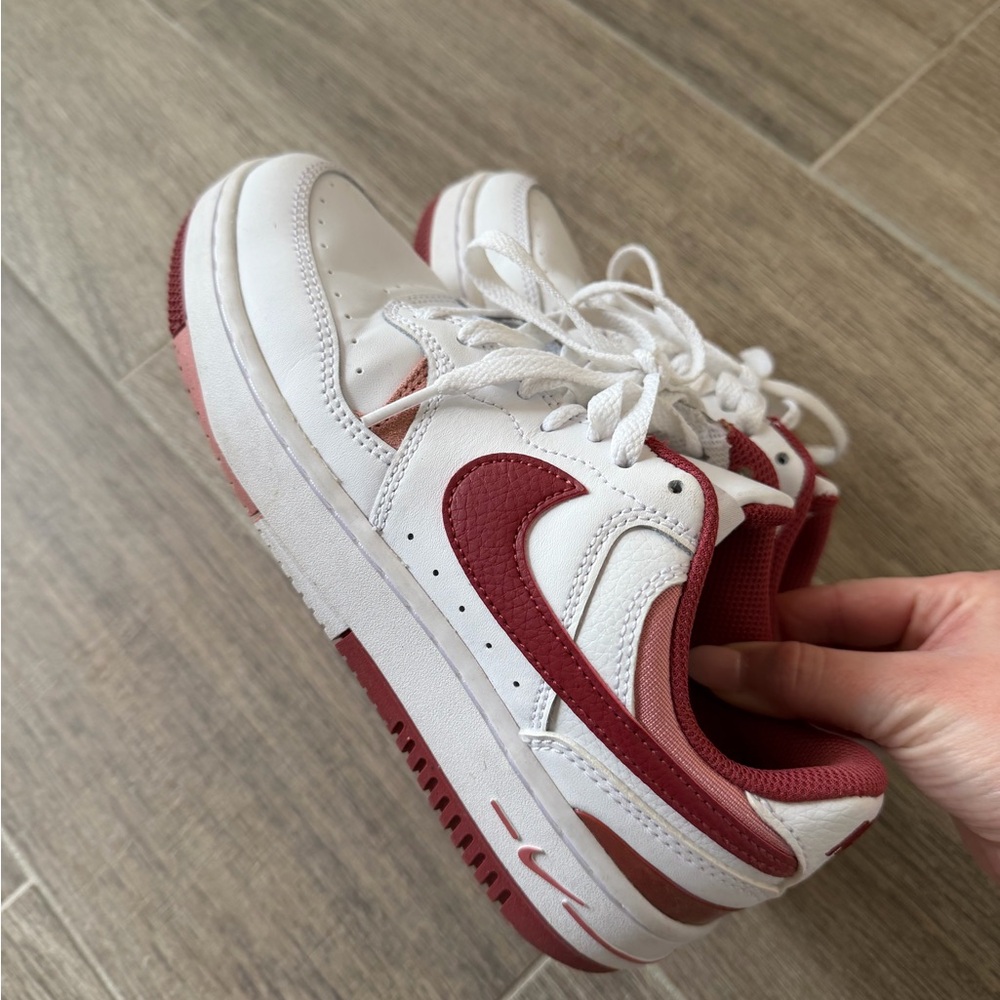 Red and White Nike Air Force’s - Picture 2 of 4